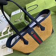 Gucci Ophidia GG Medium Tote Bag In Brown Webbing 631685 Size 38x28x14cm - 4