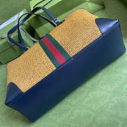 Gucci Ophidia GG Medium Tote Bag In Brown Webbing 631685 Size 38x28x14cm - 5