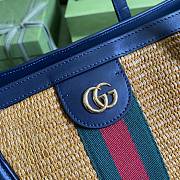 Gucci Ophidia GG Medium Tote Bag In Brown Webbing 631685 Size 38x28x14cm - 3