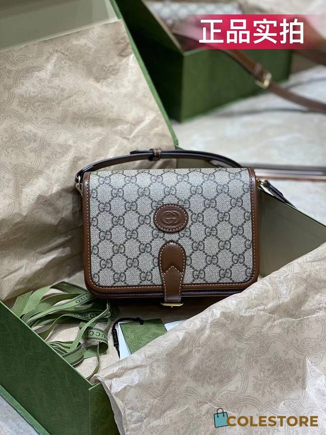 Gucci Mini Shoulder Bag With Interlocking 671620 Size 20x17x8cm - 1