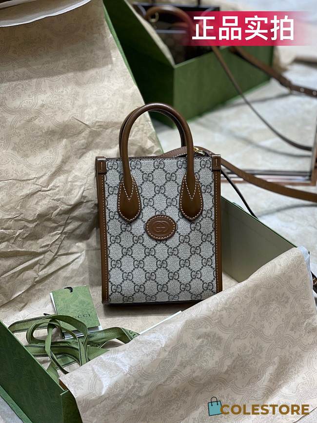 Gucci Mini Tote Bag Interlocking 671623 Size 20x17x6 cm - 1