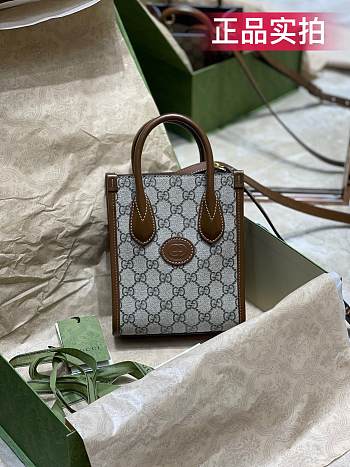 Gucci Mini Tote Bag Interlocking 671623 Size 20x17x6 cm