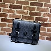 Gucci Messenger Bag In Black GG Supreme 658542 Size 28x24x8.5cm - 1