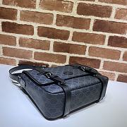 Gucci Messenger Bag In Black GG Supreme 658542 Size 28x24x8.5cm - 2