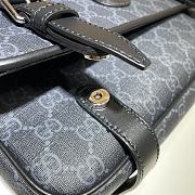 Gucci Messenger Bag In Black GG Supreme 658542 Size 28x24x8.5cm - 5