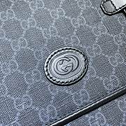 Gucci Messenger Bag In Black GG Supreme 658542 Size 28x24x8.5cm - 6