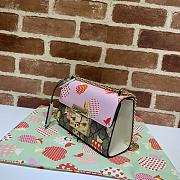 Gucci Padlock Heart Apple Pattern Small Shoulder Bag 409487 Size 20cm - 2