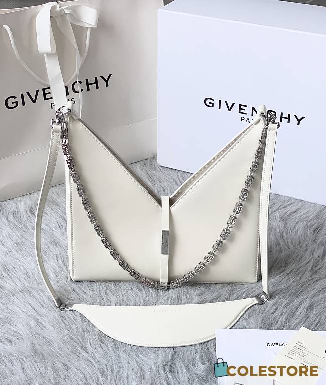 Givenchy Small Cut Out With White Shoulder Bag BB50G Size 28cm  - 1