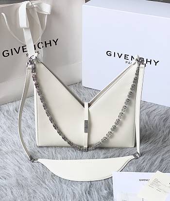 Givenchy Small Cut Out With White Shoulder Bag BB50G Size 28cm 