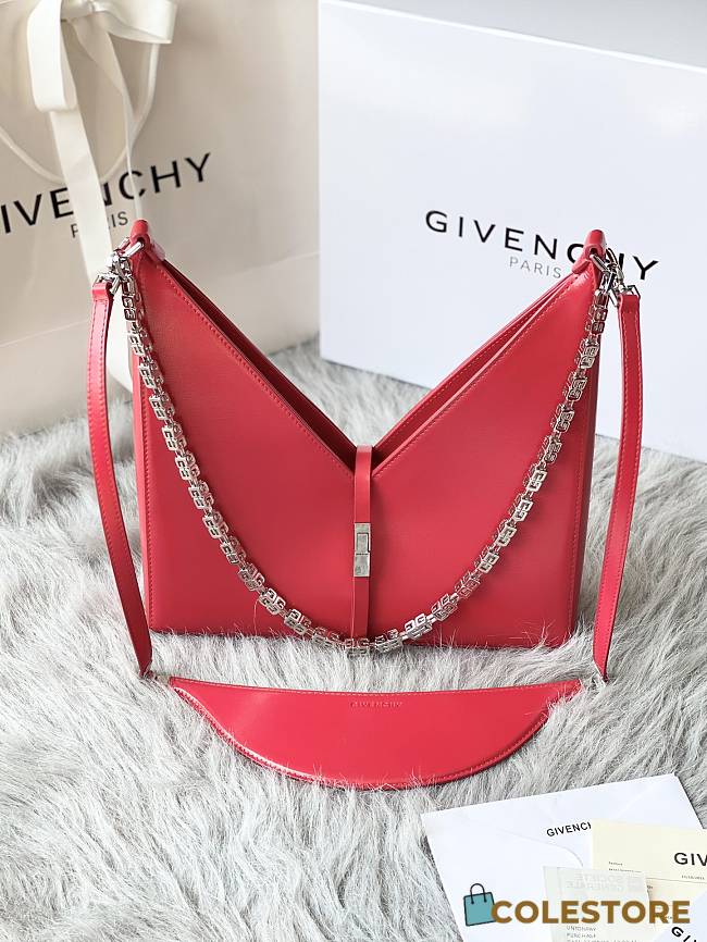 Givenchy Small Cut Out With Red Shoulder Bag BB50G Size 28cm  - 1