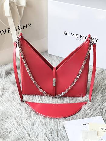Givenchy Small Cut Out With Red Shoulder Bag BB50G Size 28cm 