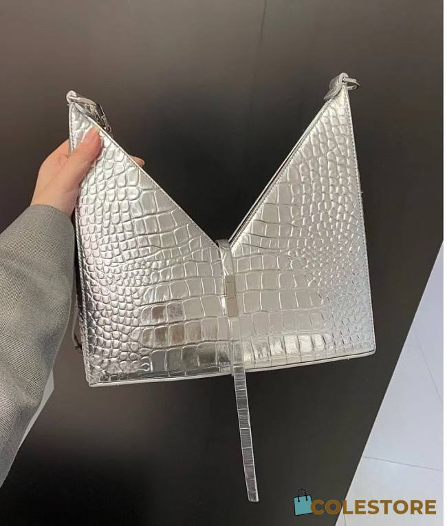 Givenchy Small Cut Out With Silver Shoulder Bag BB50G Size 28cm  - 1