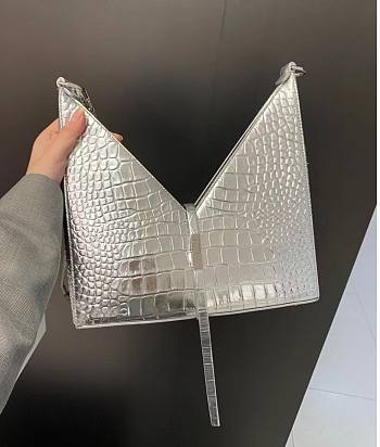 Givenchy Small Cut Out With Silver Shoulder Bag BB50G Size 28cm 