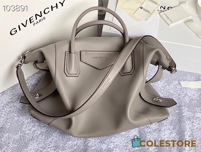 Givenchy Antigona Soft Tote Bag In Grey BB50F Size 45x9x35cm - 1