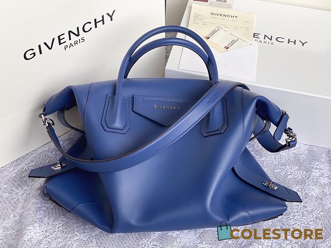 Givenchy Antigona Soft Tote Bag In Blue BB50F Size 45x9x35cm - 1