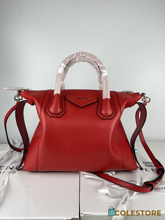Givenchy Antigona Soft Tote Bag In Dark Red BB50F Size 45x9x35cm - 1