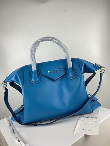 Givenchy Antigona Soft Tote Bag In Ocean Blue BB50F Size 45x9x35cm