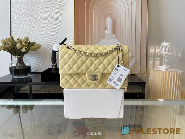 Chanel Classic Flap Bag Calfskin Quilted Leather Size 25.5cm - 1