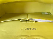 Chanel Classic Flap Bag In Yellow Calfskin Quilted Leather Size 25.5cm - 2