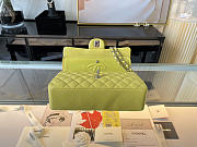 Chanel Classic Flap Bag In Yellow Calfskin Quilted Leather Size 25.5cm - 3