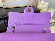 Chanel Classic Flap Bag In Purple Calfskin Quilted Leather Size 25.5cm - 3