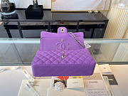 Chanel Classic Flap Bag In Purple Calfskin Quilted Leather Size 25.5cm - 5