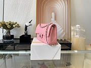 Chanel Classic Flap Bag In Pink Calfskin Quilted Leather Size 25.5cm - 5