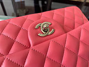 Chanel Classic Flap Bag In Rose Calfskin Quilted Leather Size 25.5cm - 6