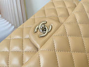 Chanel Classic Flap Bag In Beige Calfskin Quilted Leather Size 25.5cm - 4