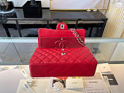 Chanel Classic Flap Bag In Red Calfskin Quilted Leather Size 25.5cm - 4