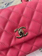 Coco Chanel Mini Hand Bag In Blush Calfskin Leather Size 13×19×9cm - 2