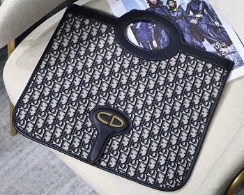 Dior Oblique Addict Folding Clutch Bag M9009 Size 39cm