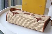 Louis Vuitton Monogram Raffia Toiletry Pouch M80351 Size 25x20x5.5cm - 5
