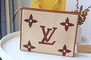 Louis Vuitton Monogram Raffia Toiletry Pouch M80351 Size 25x20x5.5cm - 3