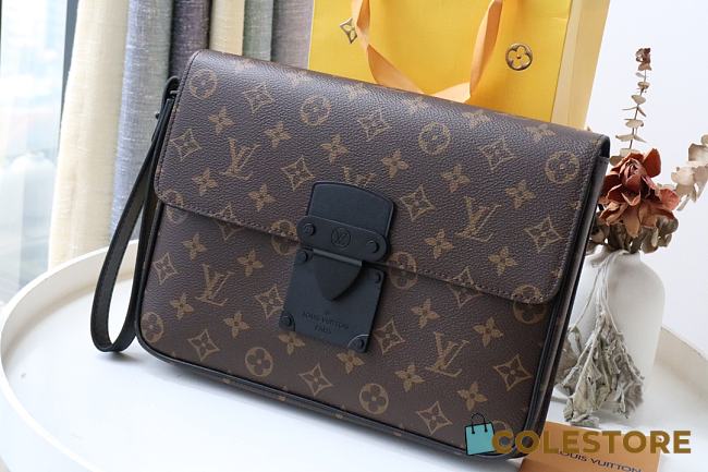 Louis Vuitton Monogram S Lock A4 Pouch M45806 Size 27cm - 1