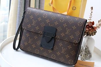 Louis Vuitton Monogram S Lock A4 Pouch M45806 Size 27cm