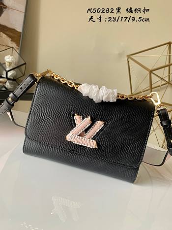 Louis Vuitton Monogram Twist In Black M57666 Size 23x17x9.5cm