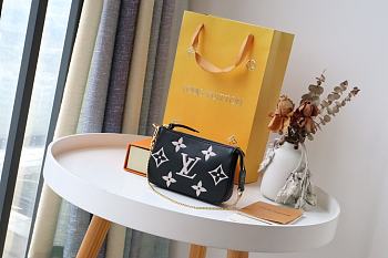 Louis Vuitton Mini Pochette Accessoires In Black M80501 Size 15.5x10.5x4cm