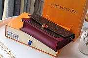 Louis Vuitton Flore Chain Wallet Monogram In Bordeaux M69579 Size 17.5x11.5x3.5cm - 5