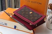 Louis Vuitton Flore Chain Wallet Monogram In Bordeaux M69579 Size 17.5x11.5x3.5cm - 3