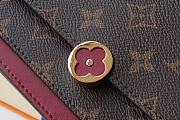 Louis Vuitton Flore Chain Wallet Monogram In Bordeaux M69579 Size 17.5x11.5x3.5cm - 2