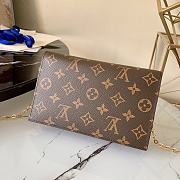 Louis Vuitton Flore Chain Wallet Monogram In Red M69579 Size 17.5x11.5x3.5cm - 3