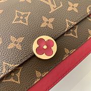 Louis Vuitton Flore Chain Wallet Monogram In Red M69579 Size 17.5x11.5x3.5cm - 2