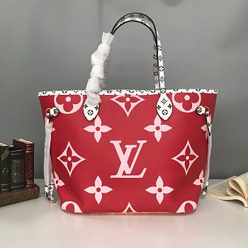Louis Vuitton Neverfull 2 sides In Pink&Red M4456732cm