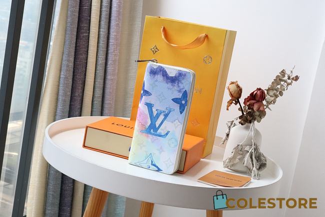 Louis Vuitton Zippy Wallet Monogram Watercolor Multicolor 10cm - 1