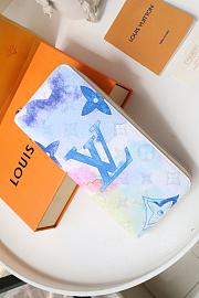 Louis Vuitton Zippy Wallet Monogram Watercolor Multicolor 10cm - 4