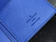 Louis Vuitton Wallet Brazza Navy Blue M80592 Size 10x20x2cm - 2