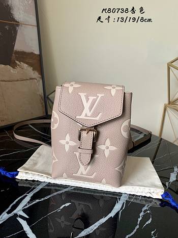 Louis Vuitton Tiny Backpack Bicolor Monogram In Grey 13cm