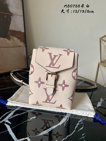 Louis Vuitton Tiny Backpack Bicolor Monogram In White 13cm