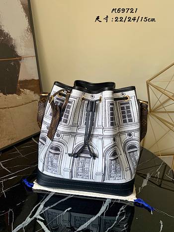 Louis Vuitton Damier Azur Bucket Bag M69721 Size 22x24x15cm